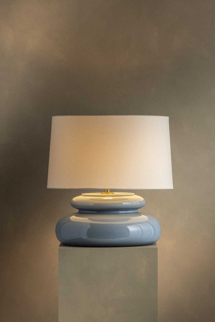 Pia One Light Table Lamp in Aged Brass Mitzi Canada