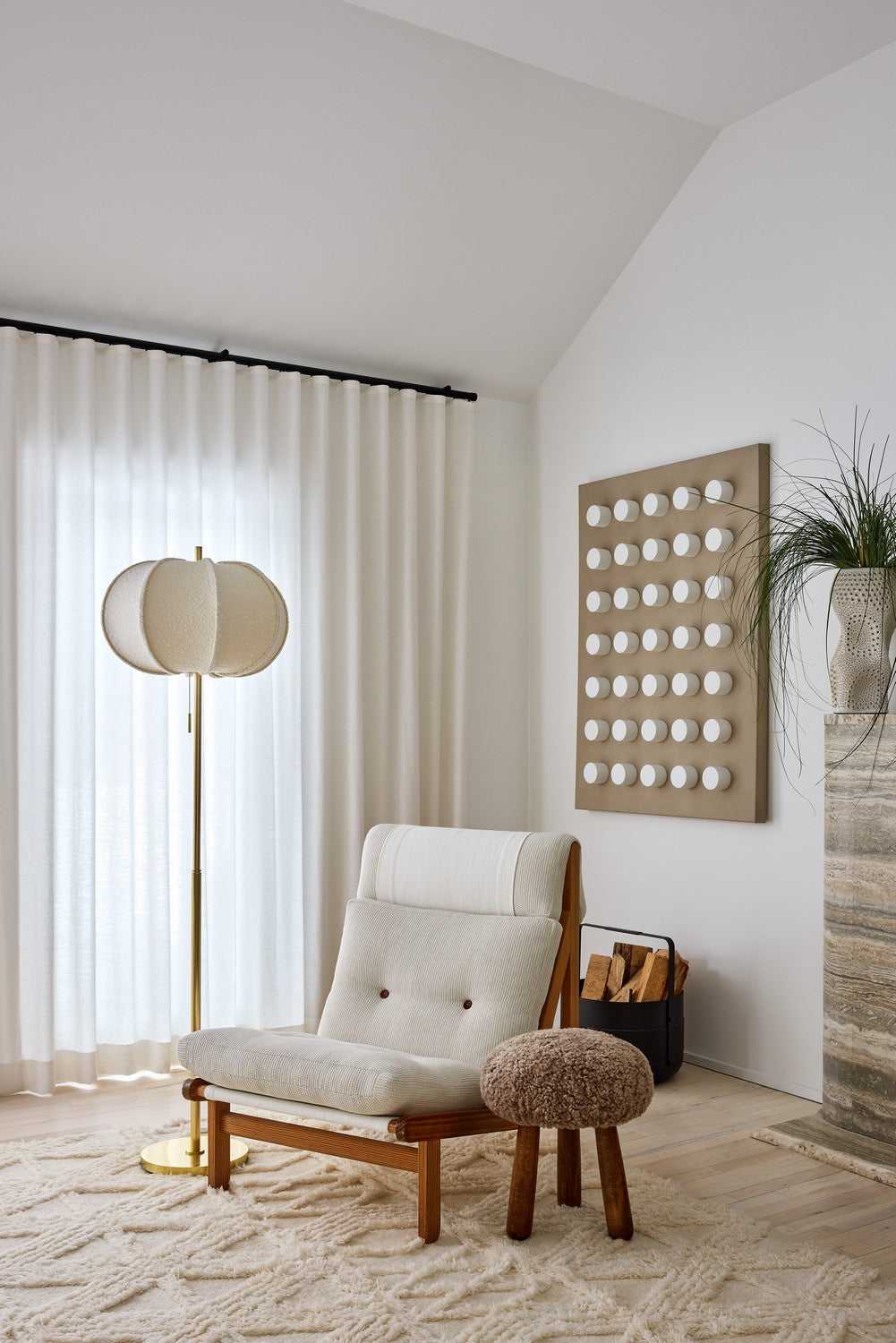 Alexandra One Light Floor Lamp in Aged Brass Mitzi Canada