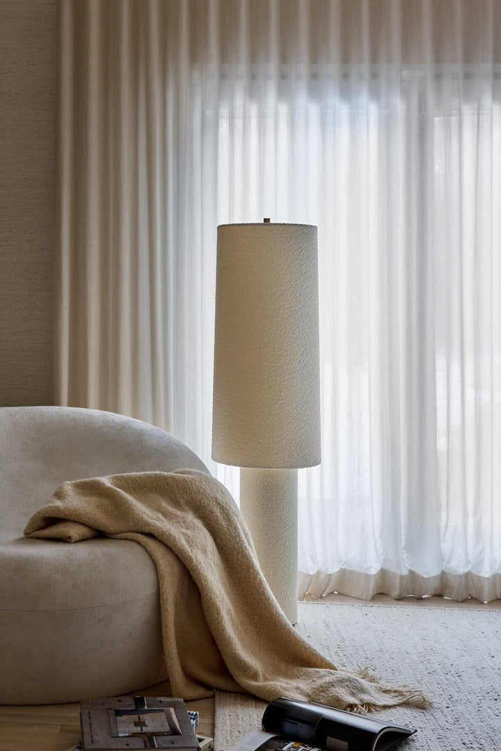 Sam One Light Floor Lamp in Aged Brass Mitzi Canada