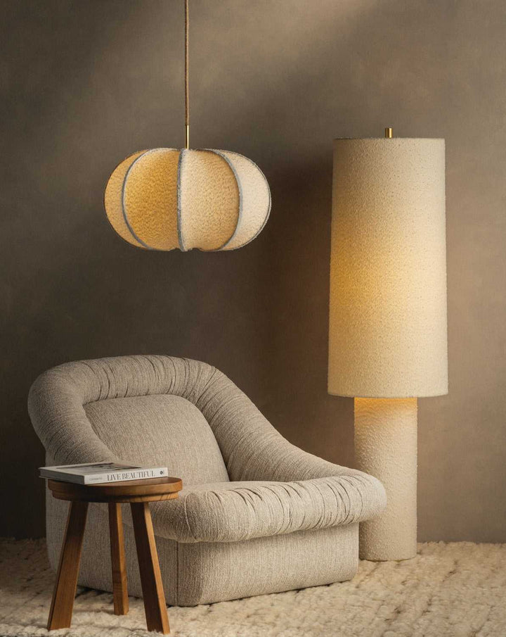 Sam One Light Floor Lamp in Aged Brass Mitzi Canada