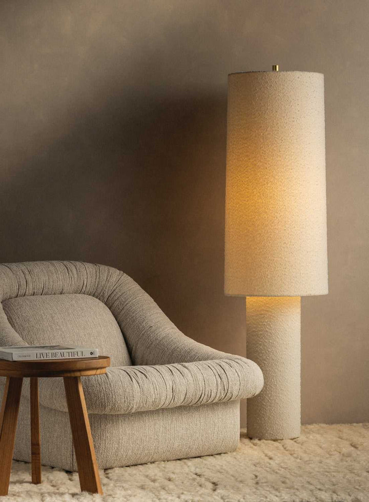 Sam One Light Floor Lamp in Aged Brass Mitzi Canada