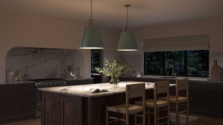 Etcher Two Light Pendant in HERITAGE GREEN Kichler Canada