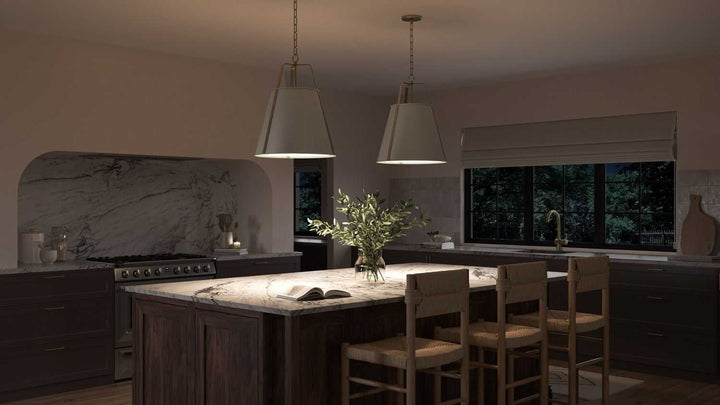 Etcher Two Light Pendant in Greige Kichler Canada