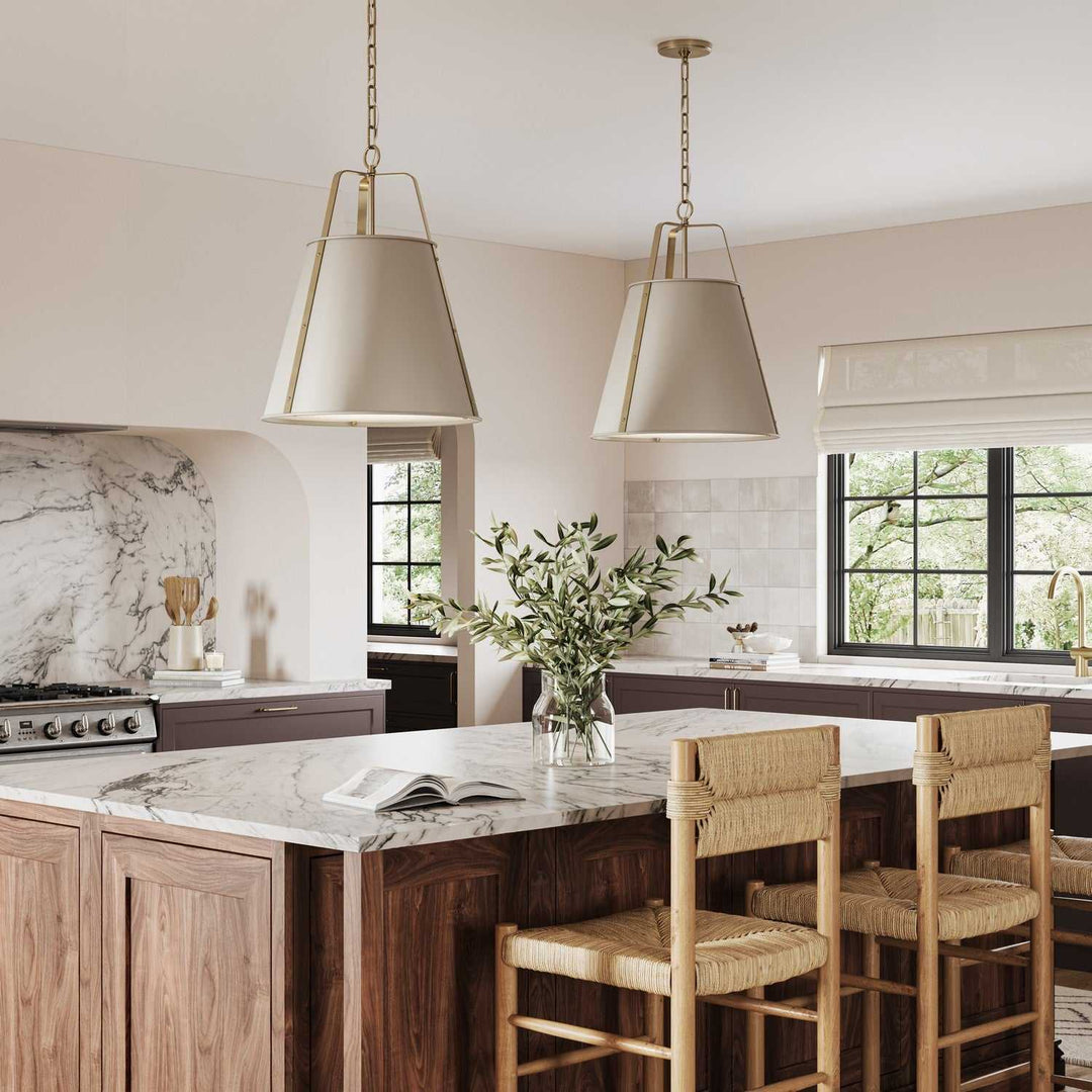 Etcher Two Light Pendant in Greige Kichler Canada