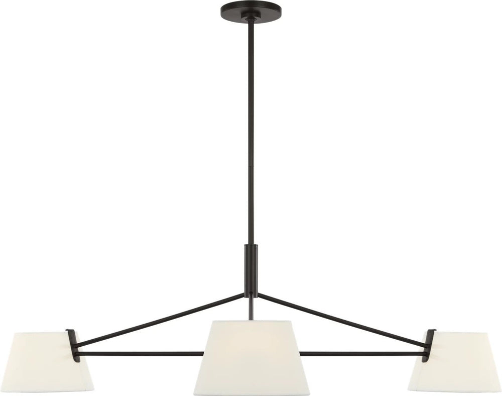 Hale Three Light Chandelier in Aged Iron Visual Comfort Studio Canada