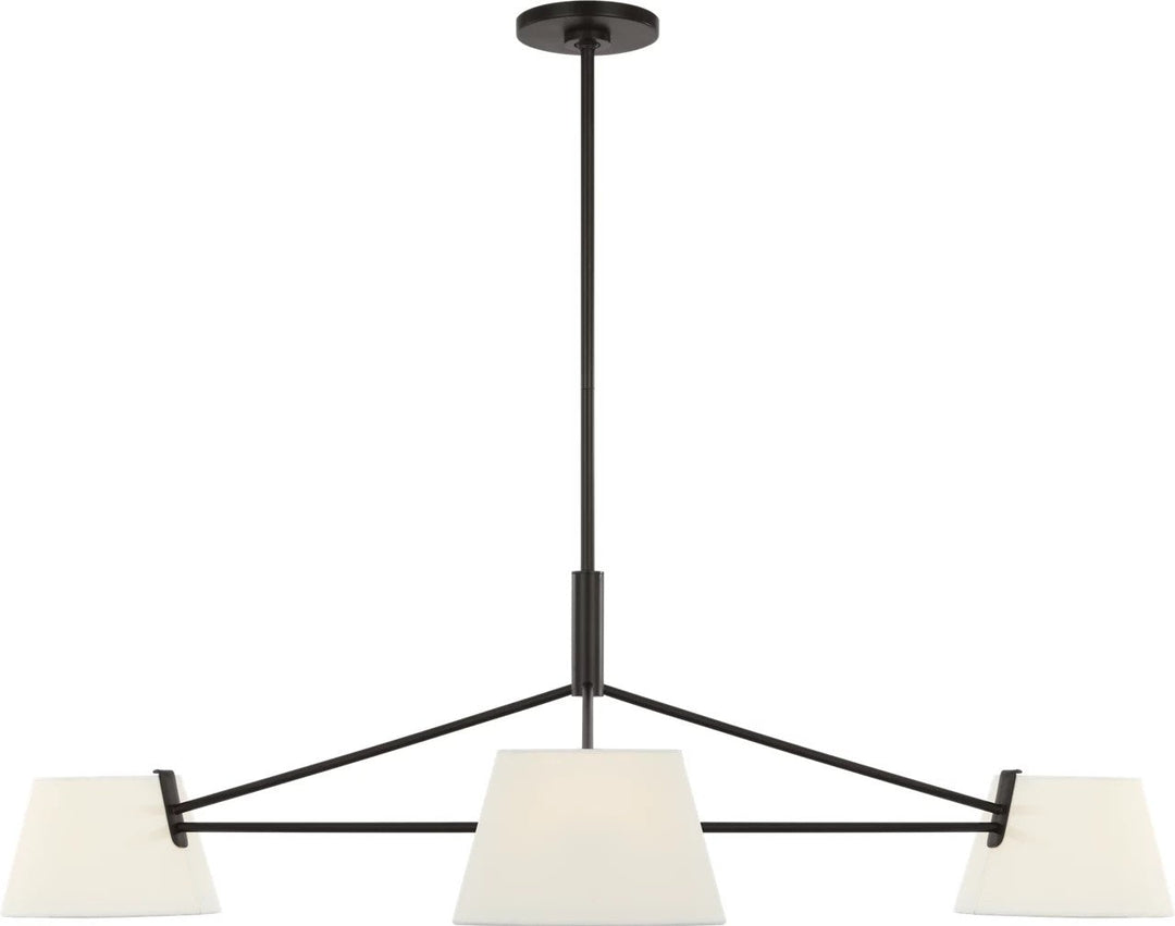Hale Three Light Chandelier in Aged Iron Visual Comfort Studio Canada