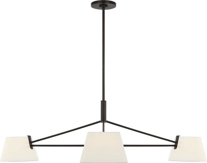 Hale Three Light Chandelier in Aged Iron Visual Comfort Studio Canada