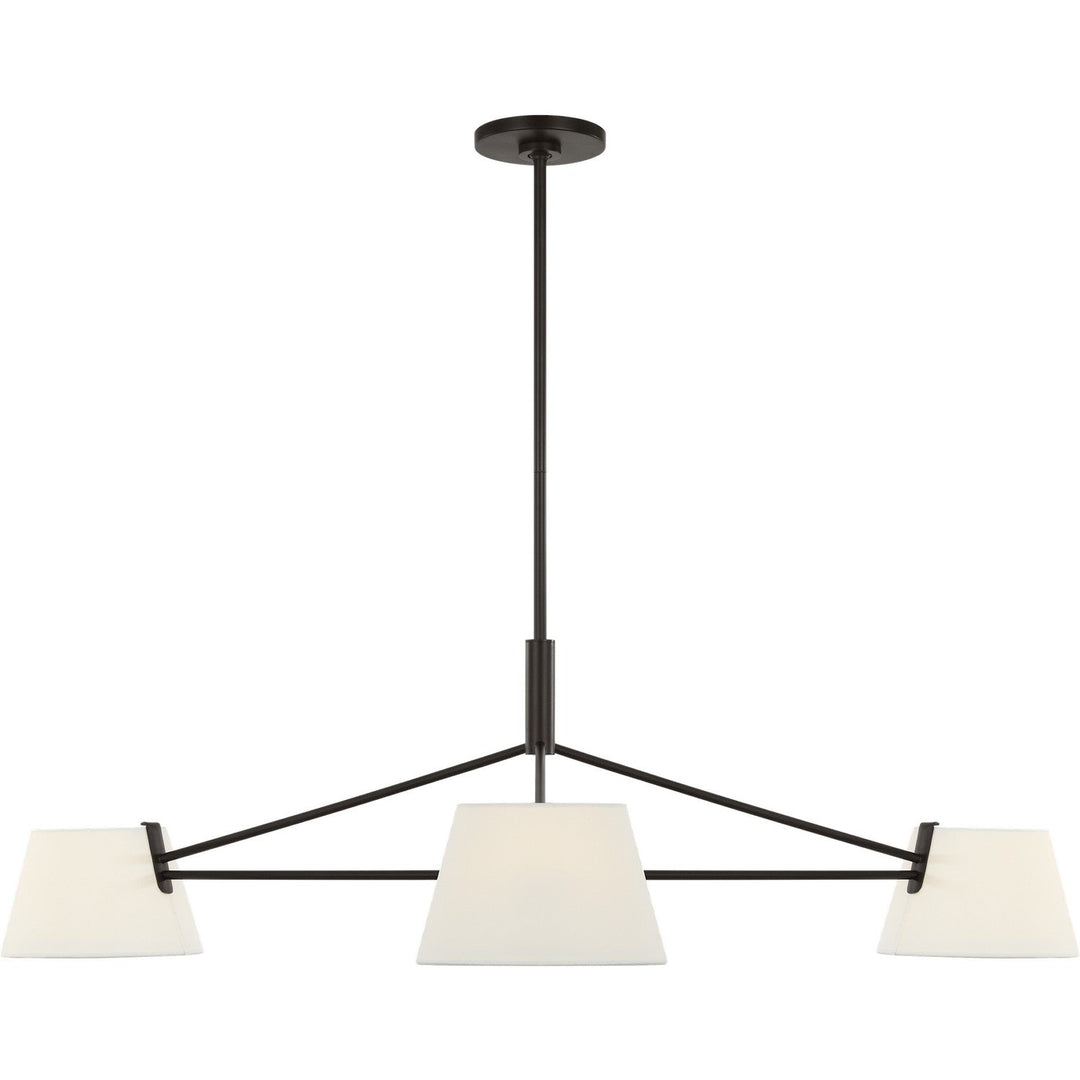 Hale Three Light Chandelier in Aged Iron Visual Comfort Studio Canada