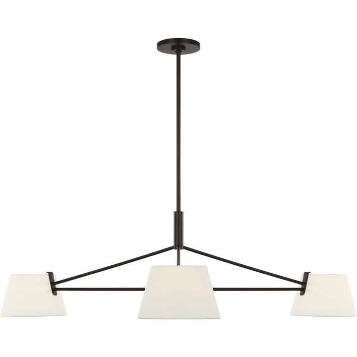 Hale Three Light Chandelier in Aged Iron Visual Comfort Studio Canada