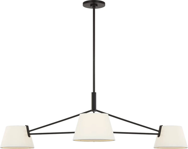 Hale Three Light Chandelier in Aged Iron Visual Comfort Studio Canada