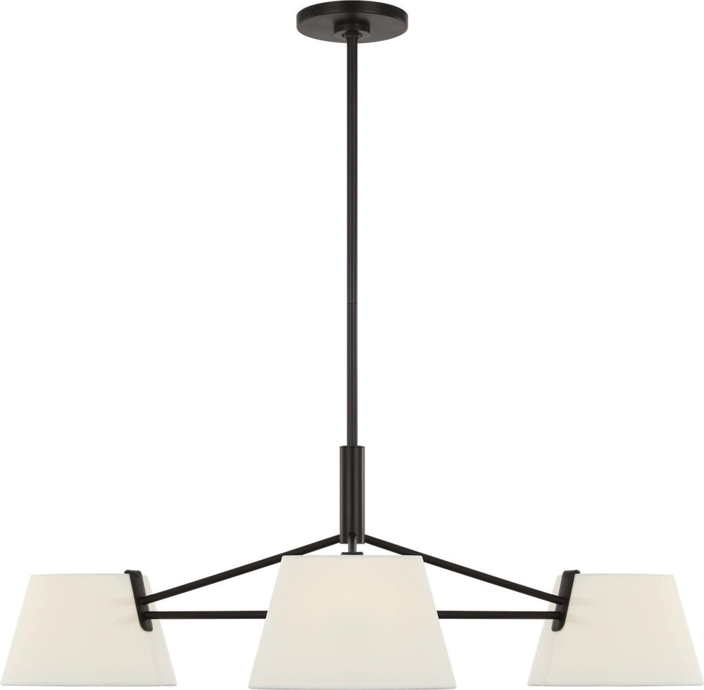 Hale Three Light Chandelier in Aged Iron Visual Comfort Studio Canada