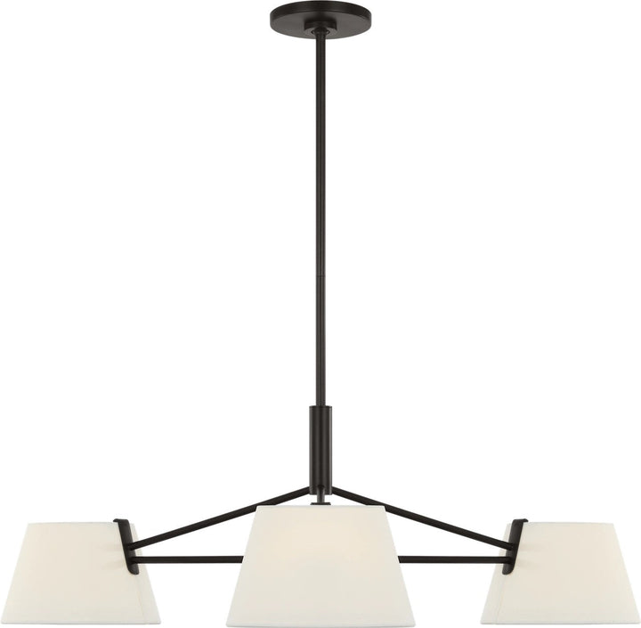 Hale Three Light Chandelier in Aged Iron Visual Comfort Studio Canada