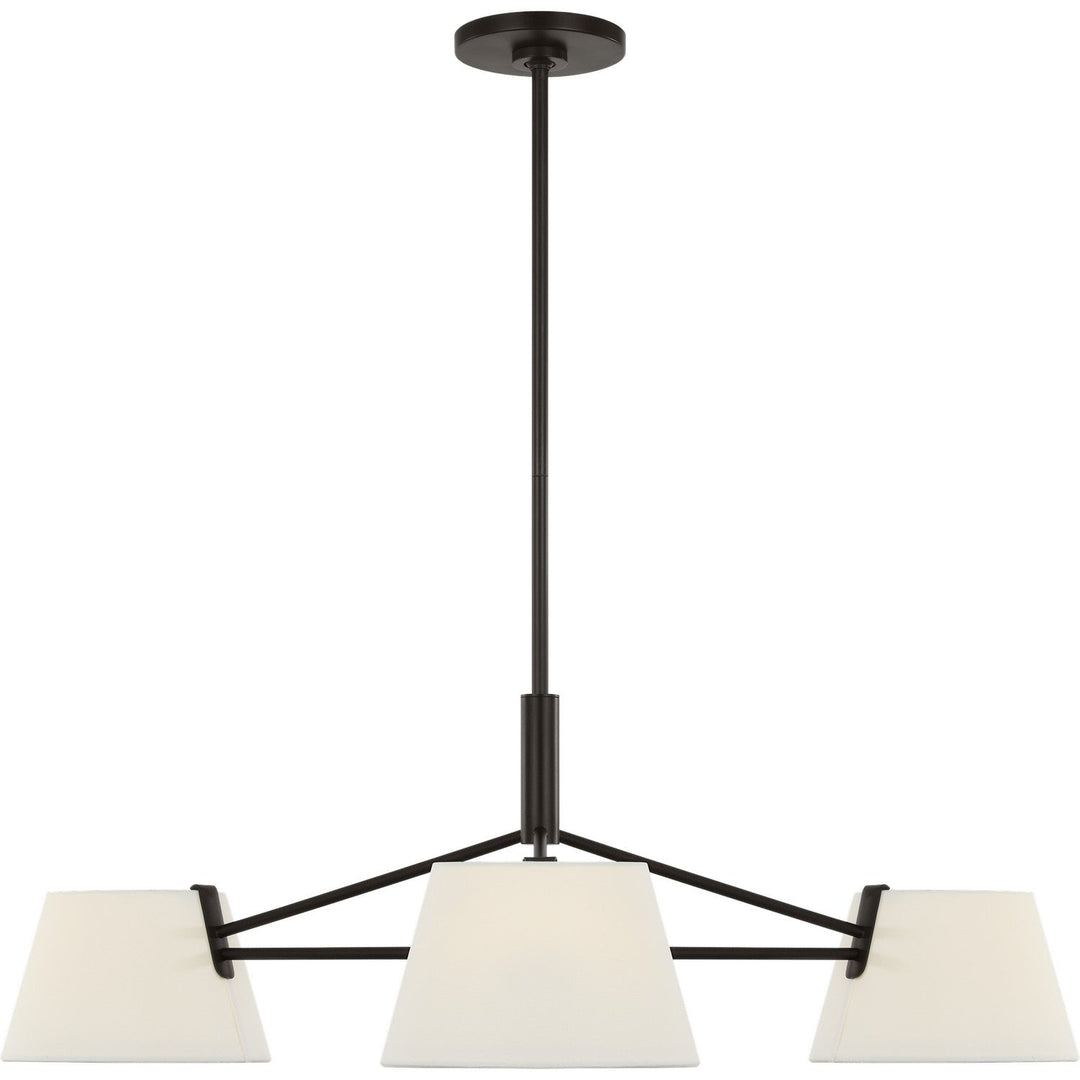 Hale Three Light Chandelier in Aged Iron Visual Comfort Studio Canada