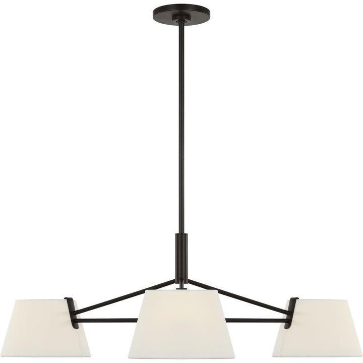 Hale Three Light Chandelier in Aged Iron Visual Comfort Studio Canada