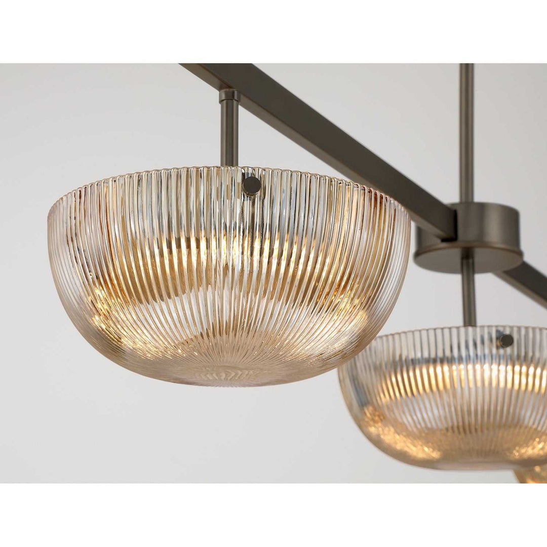 Hubbard LED Linear Chandelier in Mediterranean Bronze Savoy House