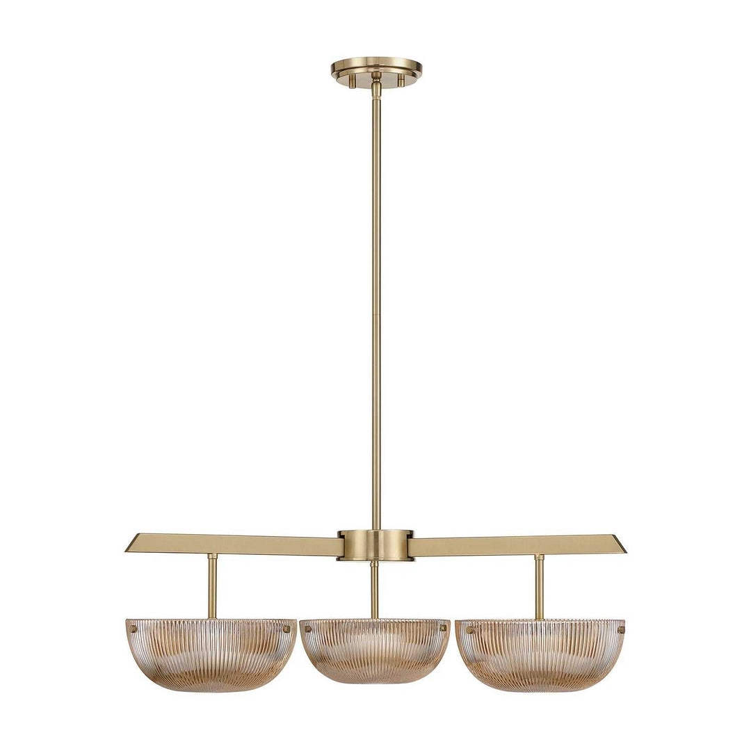 Hubbard LED Chandelier in Noble Brass Savoy House