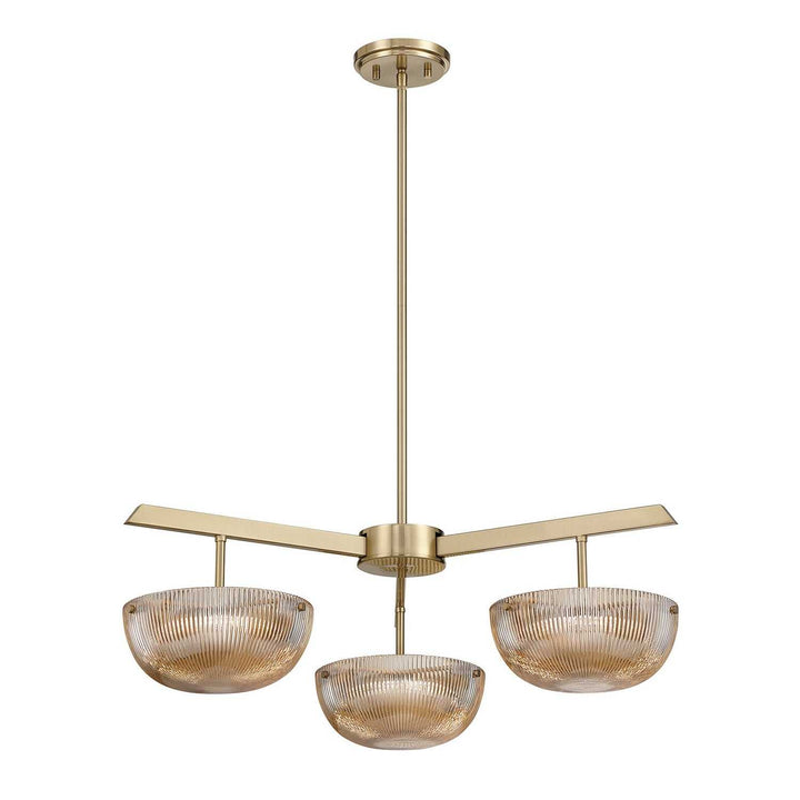Hubbard LED Chandelier in Noble Brass Savoy House