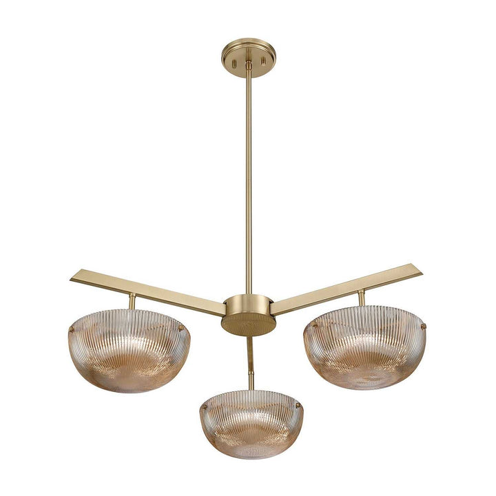 Hubbard LED Chandelier in Noble Brass Savoy House