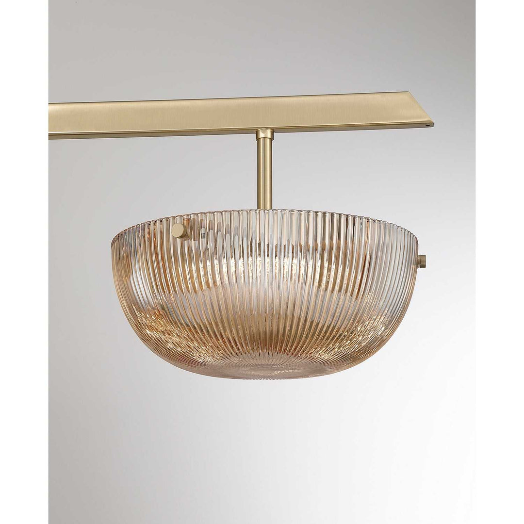 Hubbard LED Chandelier in Noble Brass Savoy House