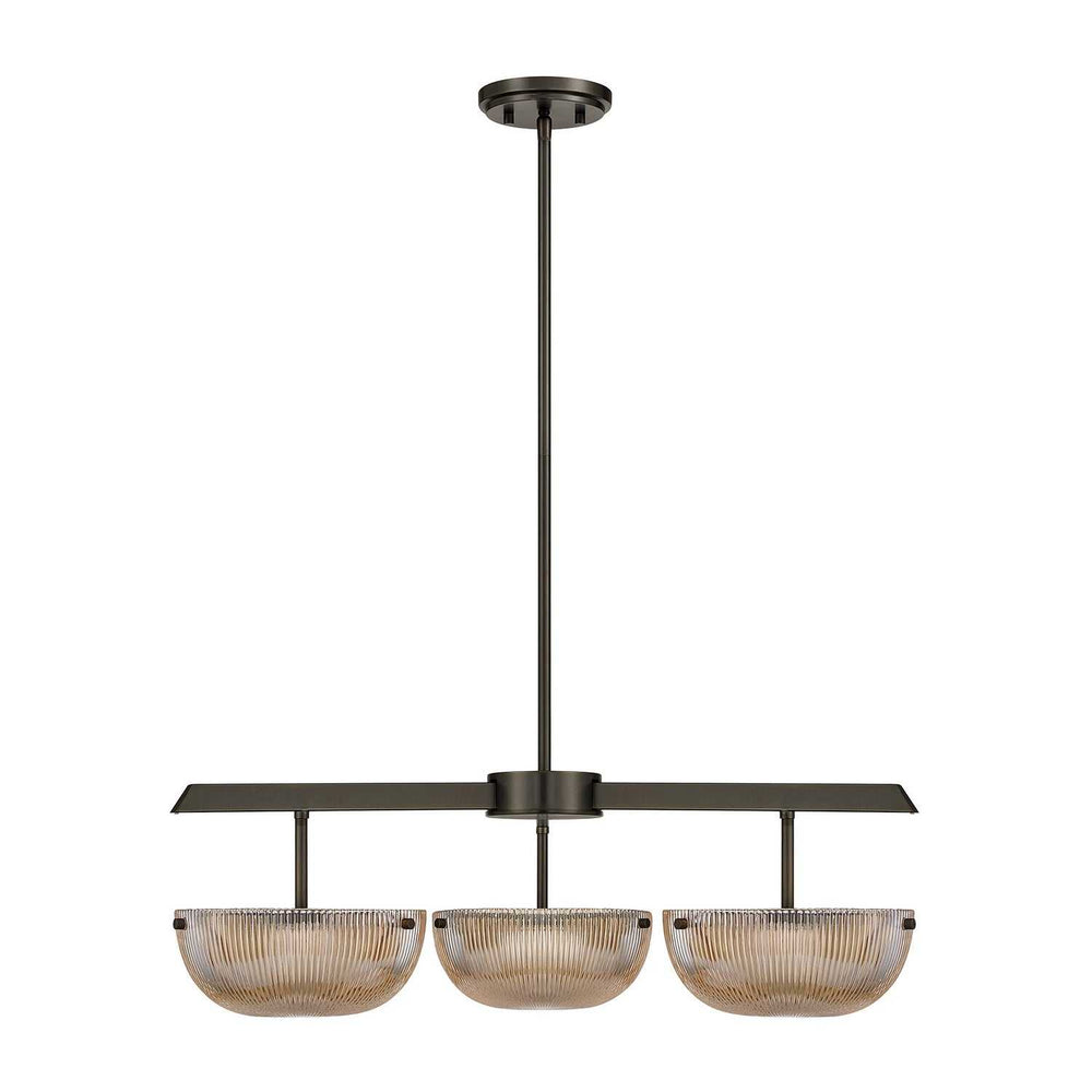 Hubbard LED Chandelier in Mediterranean Bronze Savoy House
