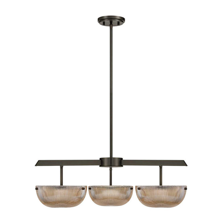 Hubbard LED Chandelier in Mediterranean Bronze Savoy House