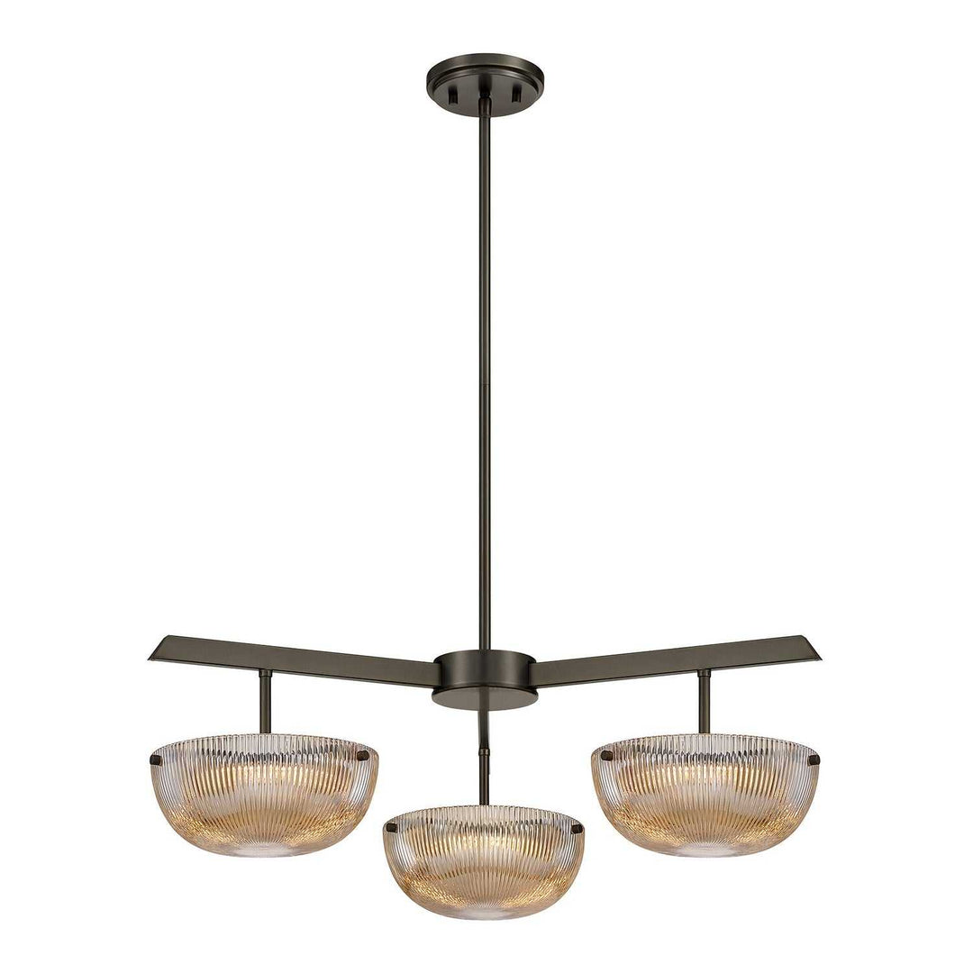 Hubbard LED Chandelier in Mediterranean Bronze Savoy House