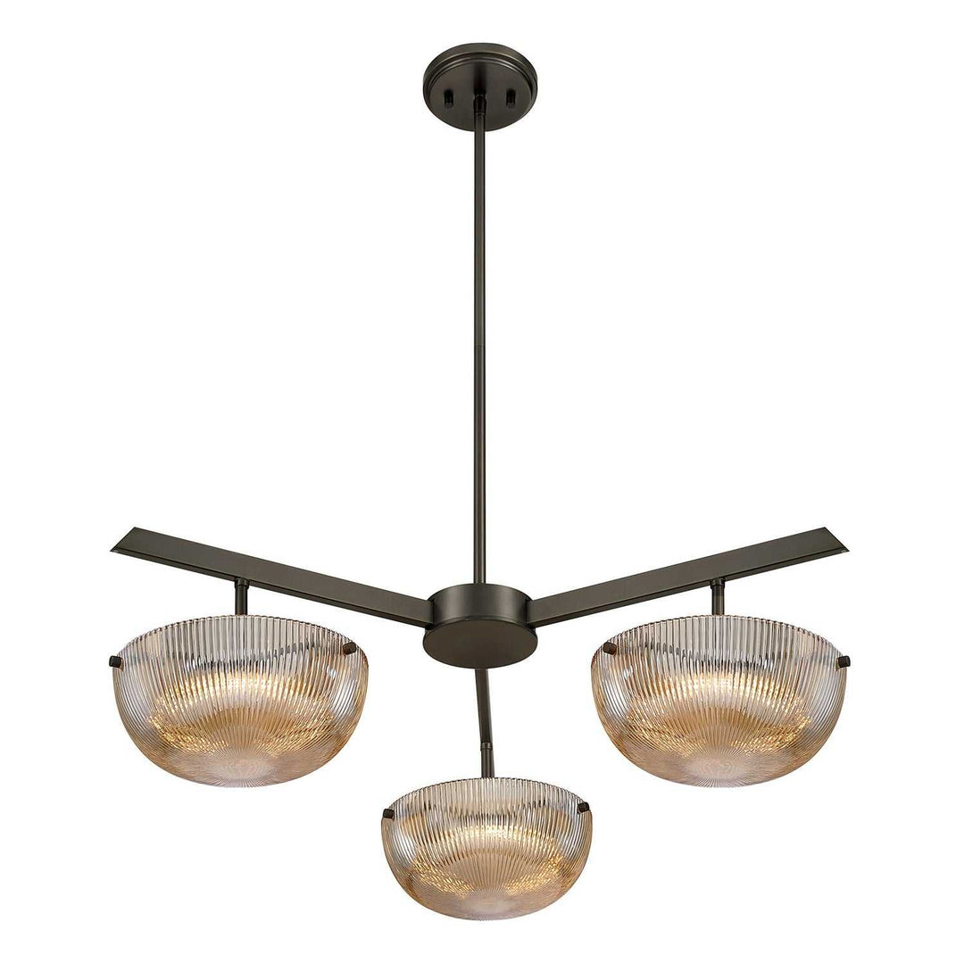 Hubbard LED Chandelier in Mediterranean Bronze Savoy House
