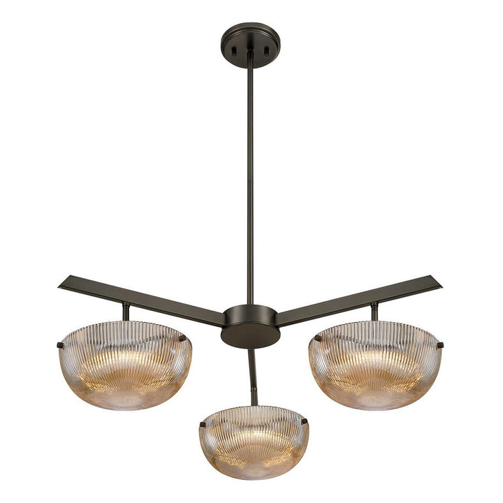 Hubbard LED Chandelier in Mediterranean Bronze Savoy House