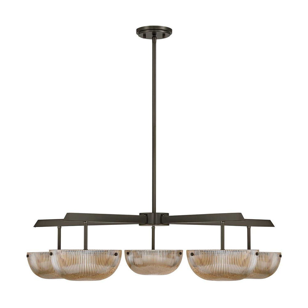 Hubbard LED Chandelier in Mediterranean Bronze Savoy House