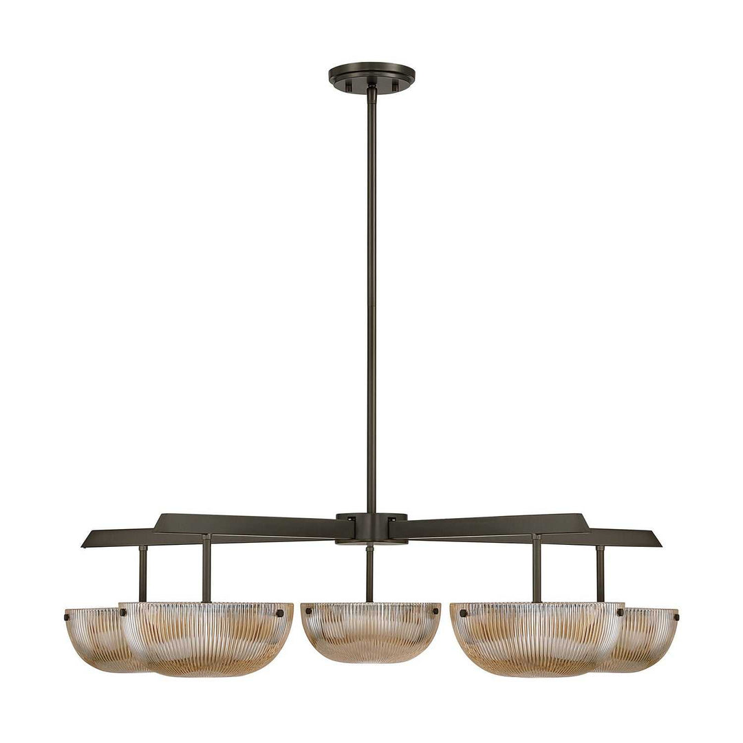 Hubbard LED Chandelier in Mediterranean Bronze Savoy House