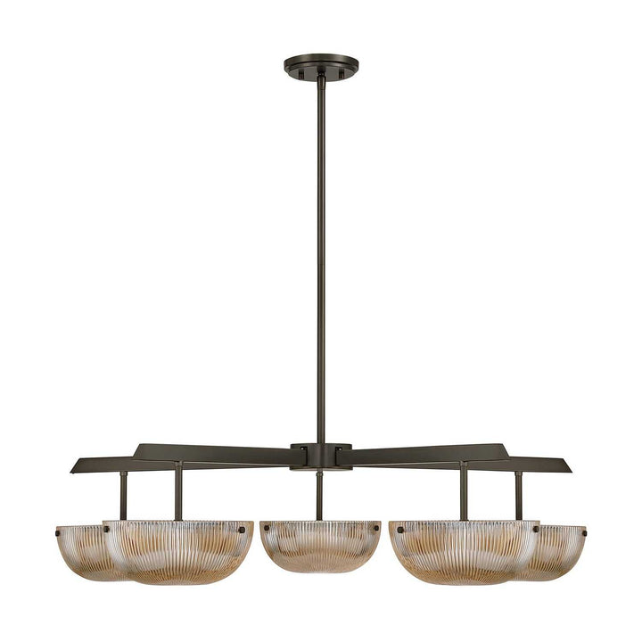 Hubbard LED Chandelier in Mediterranean Bronze Savoy House