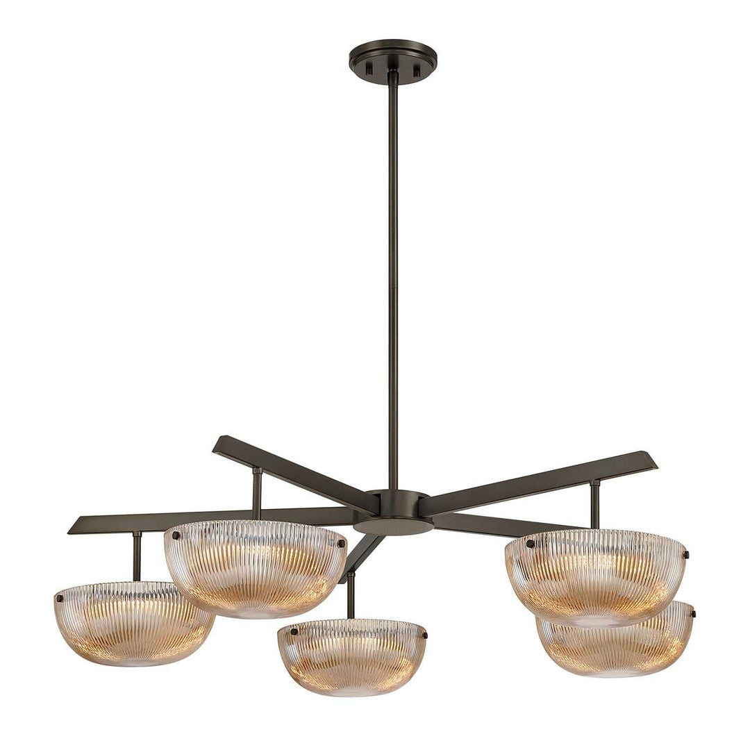 Hubbard LED Chandelier in Mediterranean Bronze Savoy House