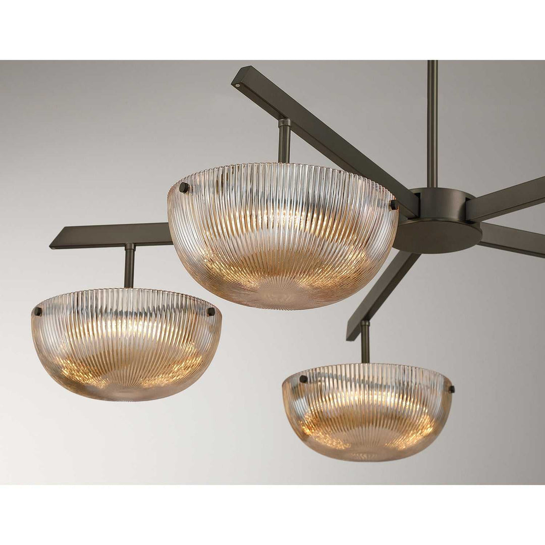 Hubbard LED Chandelier in Mediterranean Bronze Savoy House
