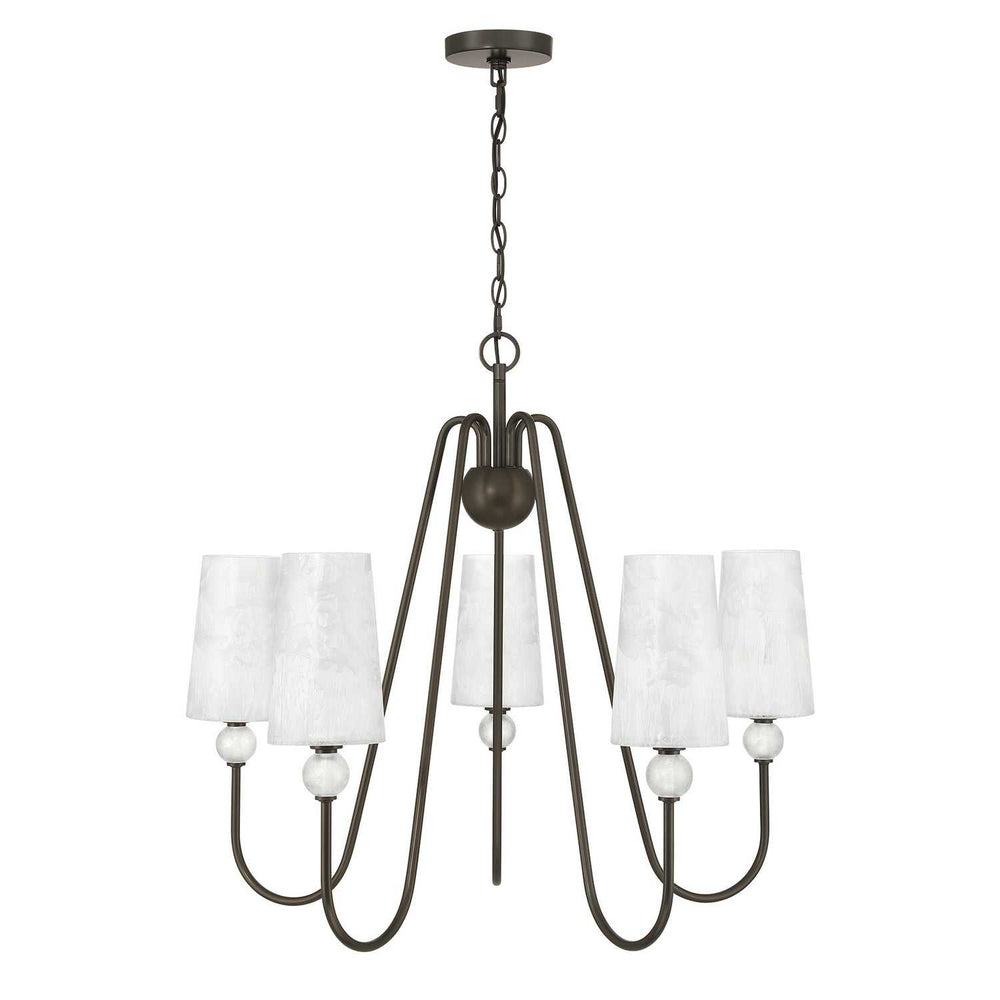 Sheldon Five Light Chandelier in Mediterranean Bronze Savoy House