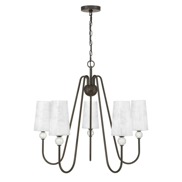 Sheldon Five Light Chandelier in Mediterranean Bronze Savoy House