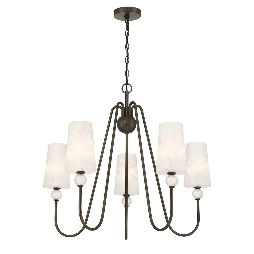 Sheldon Five Light Chandelier in Mediterranean Bronze Savoy House