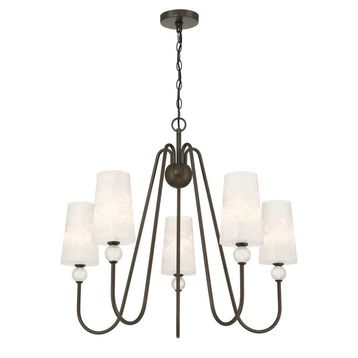 Sheldon Five Light Chandelier in Mediterranean Bronze Savoy House