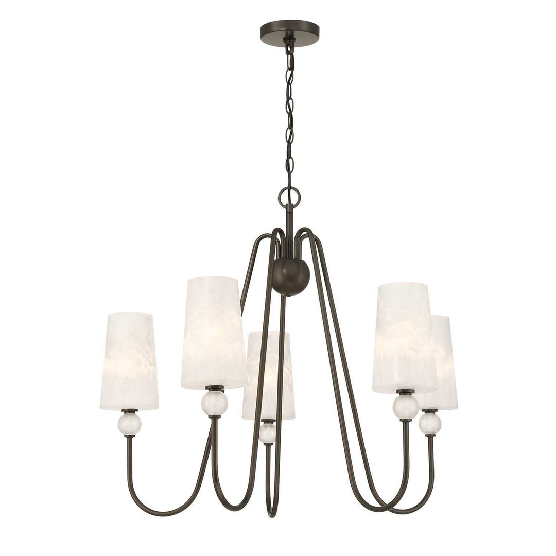 Sheldon Five Light Chandelier in Mediterranean Bronze Savoy House