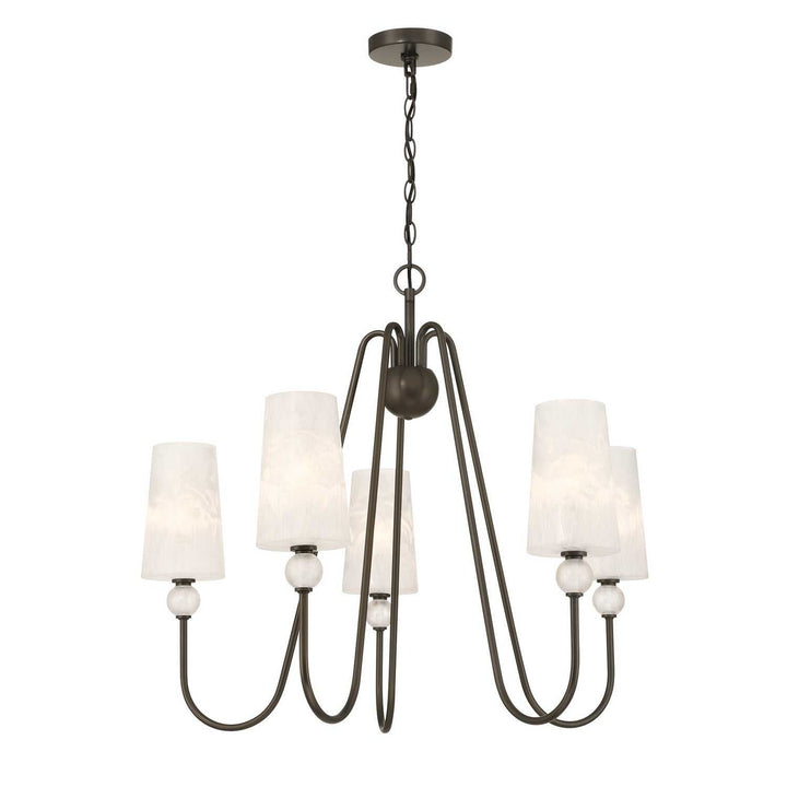 Sheldon Five Light Chandelier in Mediterranean Bronze Savoy House