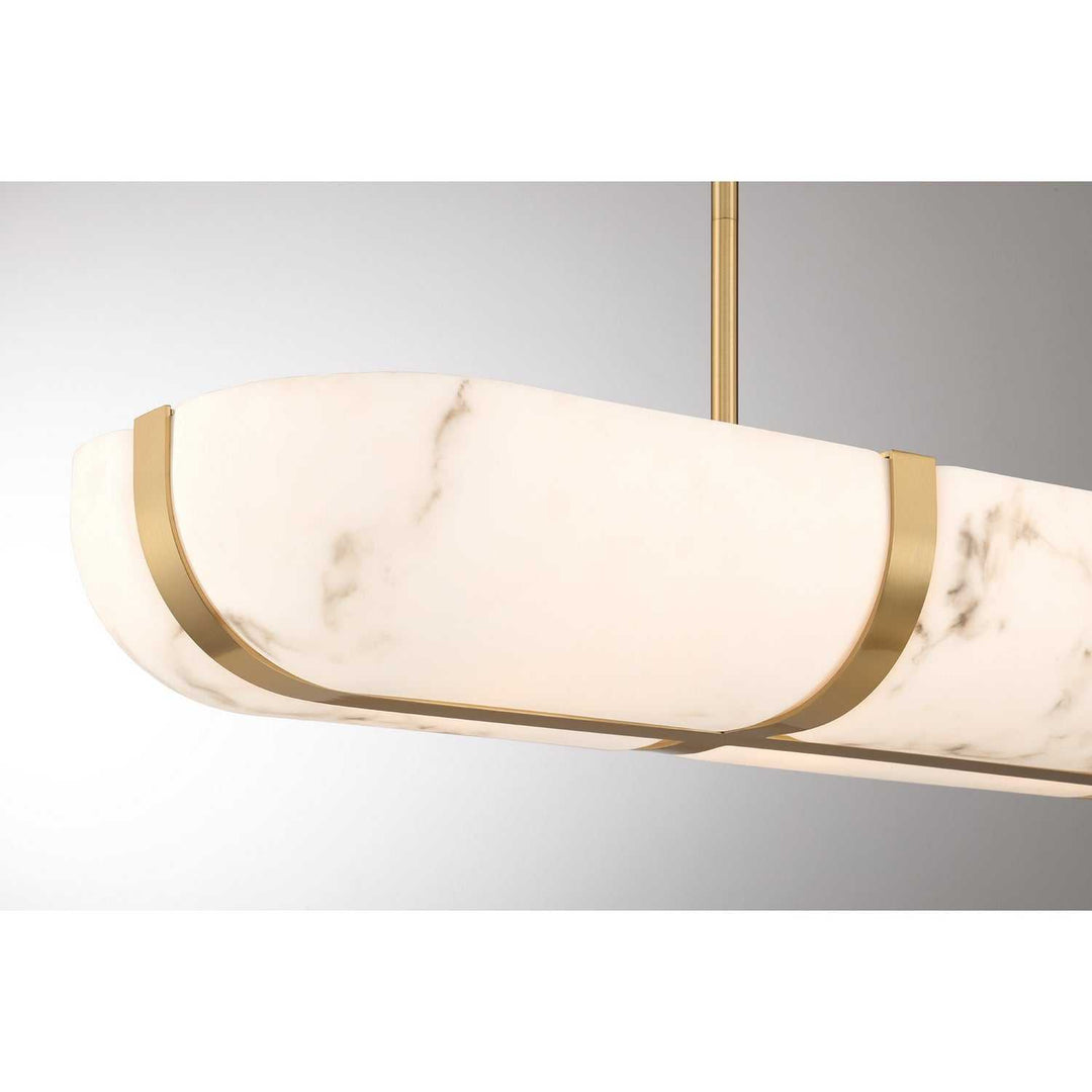 Chalfont Four Light Chandelier in Warm Brass Savoy House