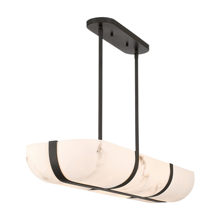 Chalfont Four Light Chandelier in Matte Black Savoy House