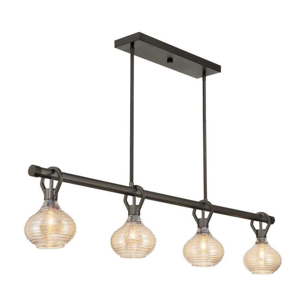 Sheriden Four Light Chandelier in Mediterranean Bronze Savoy House