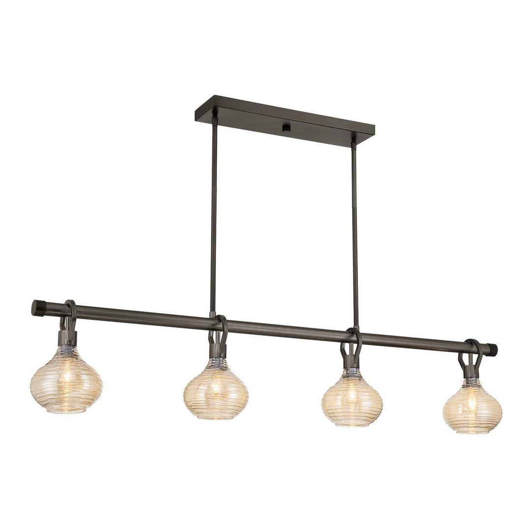 Sheriden Four Light Chandelier in Mediterranean Bronze Savoy House