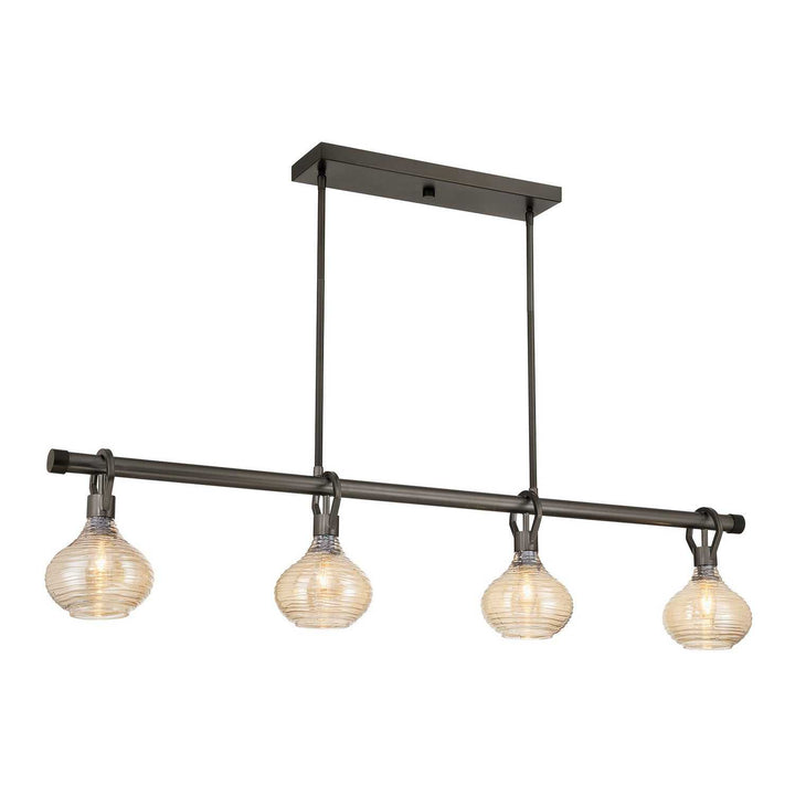 Sheriden Four Light Chandelier in Mediterranean Bronze Savoy House