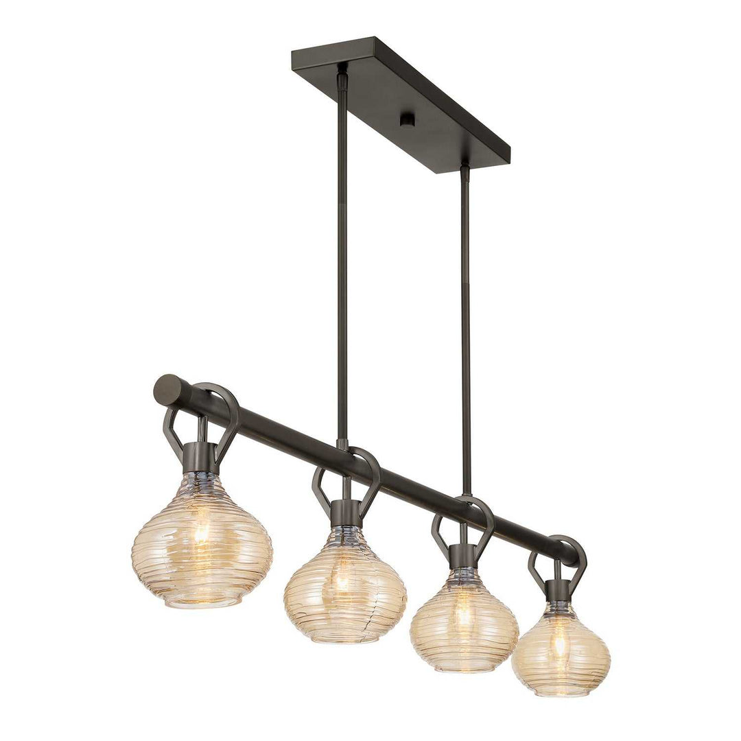 Sheriden Four Light Chandelier in Mediterranean Bronze Savoy House