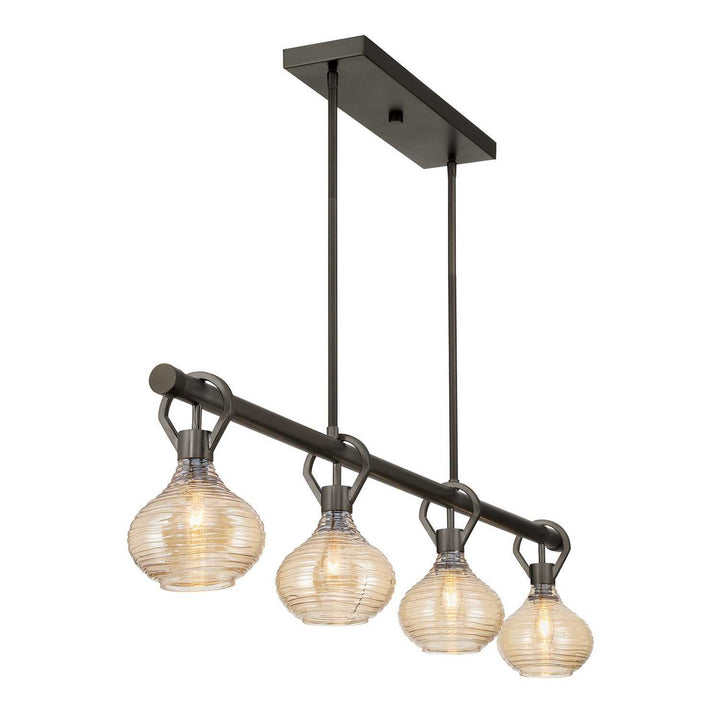 Sheriden Four Light Chandelier in Mediterranean Bronze Savoy House
