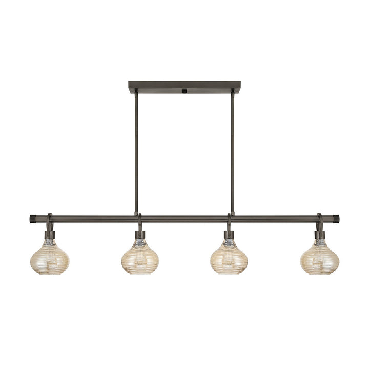 Sheriden Four Light Chandelier in Mediterranean Bronze Savoy House