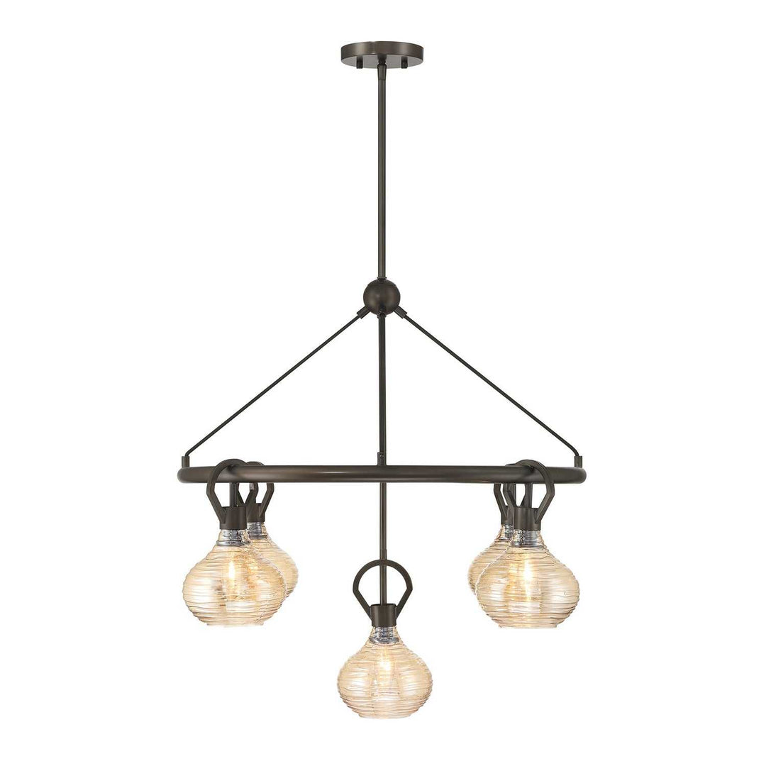 Sheriden Five Light Chandelier in Mediterranean Bronze Savoy House