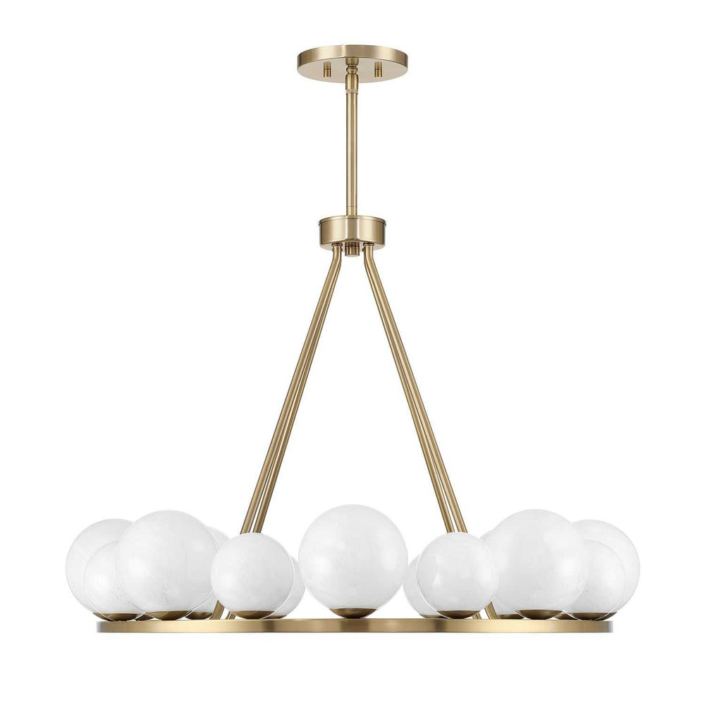 Loudon 16 Light Chandelier in Noble Brass Savoy House
