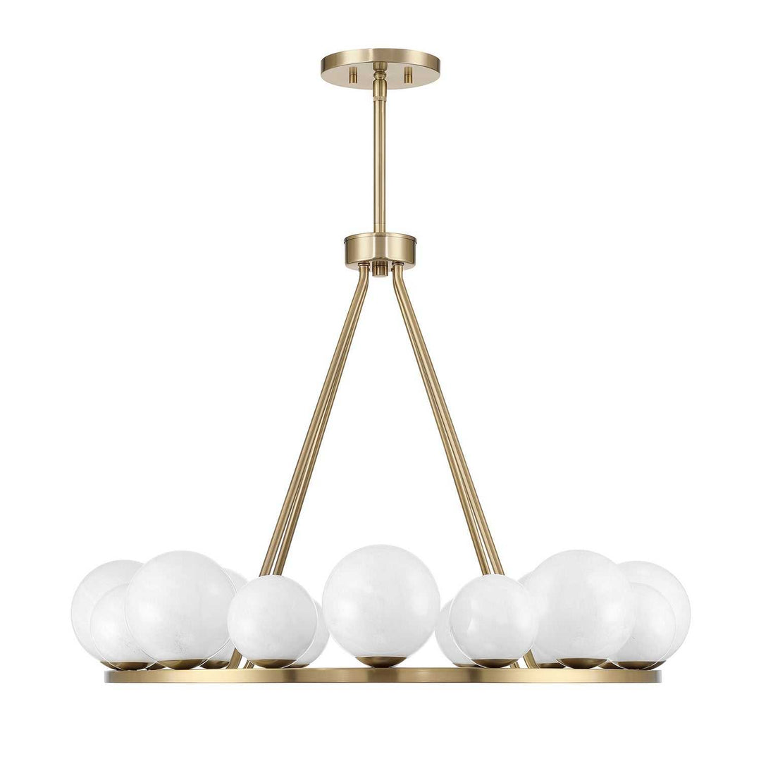 Loudon 16 Light Chandelier in Noble Brass Savoy House